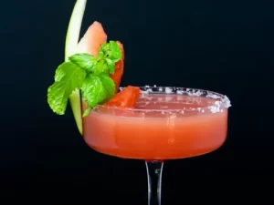 Guava and rosemary aqua fresca