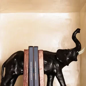 Leather Book End Elephant