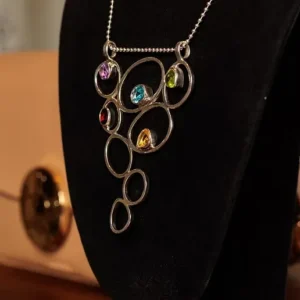 S/S N24 Oval Stone Necklace 19