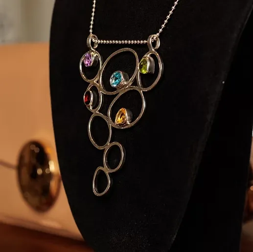 S/S N24 Oval Stone Necklace 19