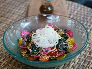 Heirloom Cherry Tomatoes With Miso Dressing