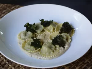 Sous Vide Confit Quail Ravioli