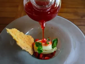 Strawberry Consommé