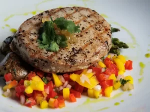 keto rotisserie chicken bibimbap with cauliflower rice (K)