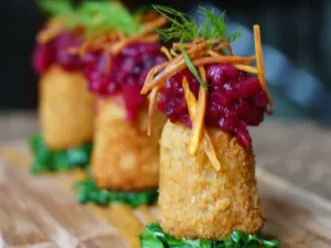 Sweet Potato, Fennel And Blue Cheese Croquettes
