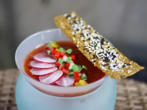 tomato basil and mint gazpacho (R,VG,GF)