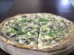 wild mushrooms and 4 cheese (V)